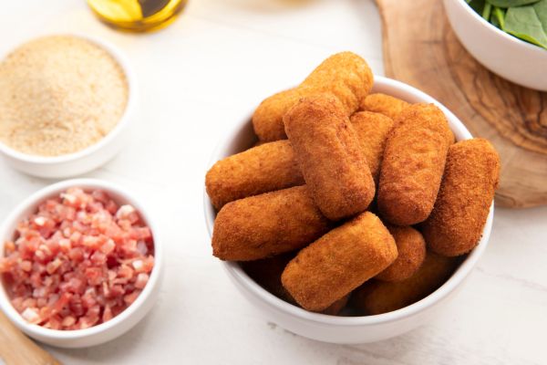 Croquetes de Bacon e Espinafre