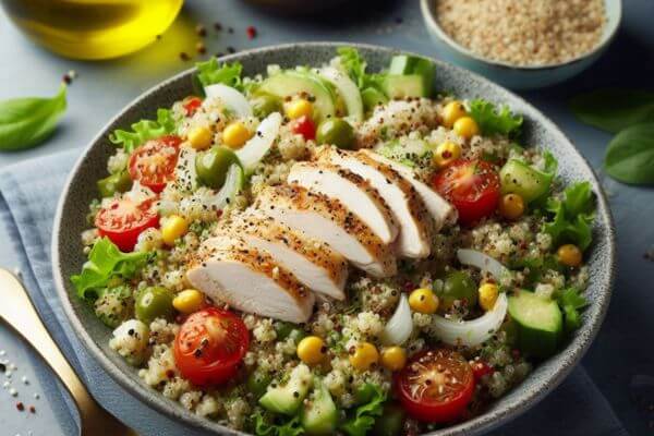 Salada de Quinoa com Frango