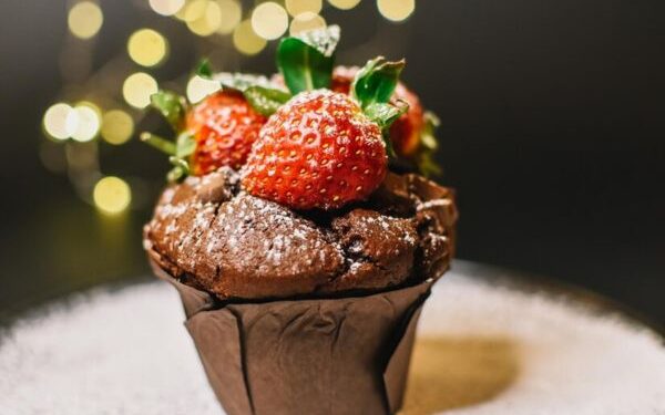 Muffins de Morango com Chocolate