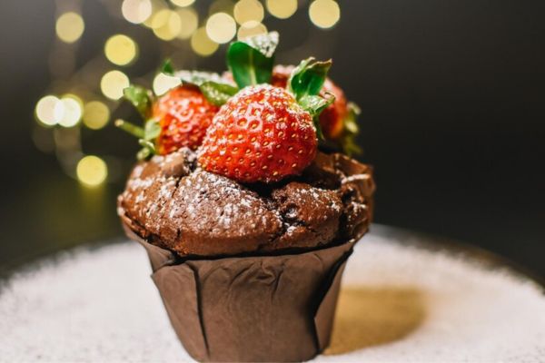 Muffins de Morango com Chocolate